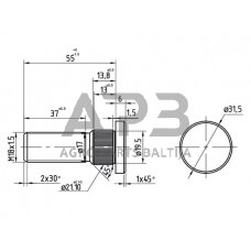 Case IH 433 3399467R1N Rato varžtas CNH