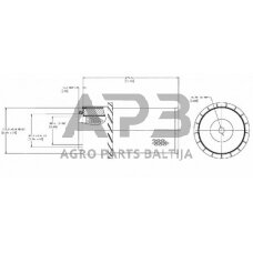 Case IH 440 P522449 Oro filtras išorinis Donaldson