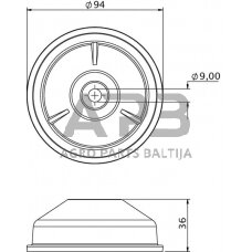 Case IH 484 3144478R1N Kuro bako stiklas