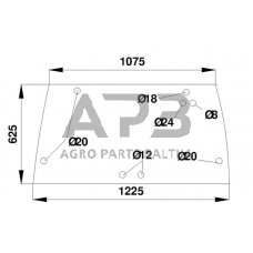 Case IH 5120 D7081 galinio lango viršutinė dalis