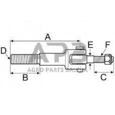 Case IH 5120 VPL3278 Galinio mazgo stabilizatorius