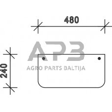 Case IH 833 D7409 Apatinis galinis langas