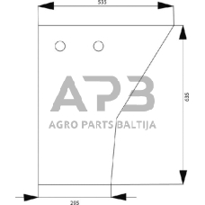 Case IH 840 1989741C1N Durų stiklas apatinis