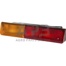 Case IH AVJ55 02351000 Galinis žibintas RH stačiakampis, raudonas/gintarinis, užsukamas, 305x62x100mm Deutsch kištukas, Cobo