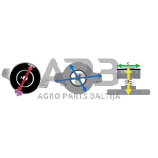 Case IH AVJ55 81747955N Radiatoriaus dangtelis, tinkamas NH