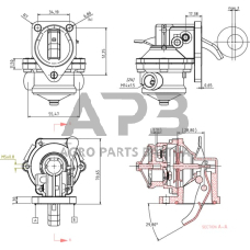 Case IH C55 4157603KR Kuro siurblys KHD