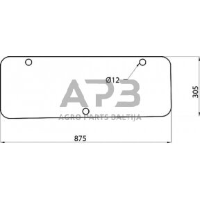 Case IH 1056 / 1056XL D7018 Apatinis galinis langas