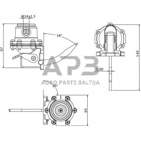 Case IH 2120 245193000KR Kuro siurblys SLH