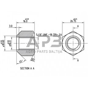 Case IH 4230 3047575R3N rato veržlės Case – IH