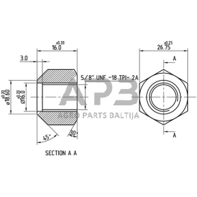 Case IH 4240 3047575R3N rato veržlės Case – IH