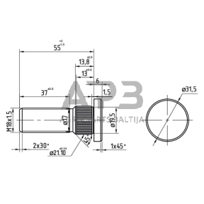 Case IH 440 3399467R1N Rato varžtas CNH