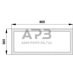 Case IH 5120 D7082 Apatinis galinis langas