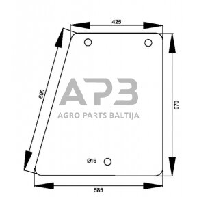 Case IH 5130 D7309 Šoninis langas