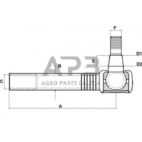 Case IH 5130 SHP482KR Vilkimo jungties mazgas