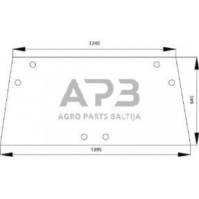 Case IH 540 1332383C1N Galinio lango viršutinė dalis