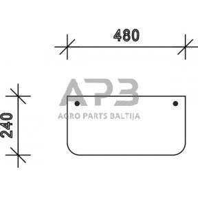 Case IH 633 D7409 Apatinis galinis langas