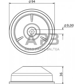 Case IH 733 3144478R1N Kuro bako stiklas