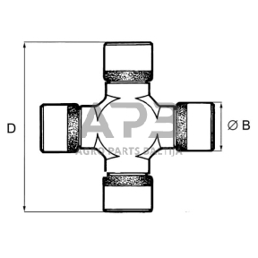 Case IH C42 070610018 Skersinis kakliukas Ø 27x70mm L21