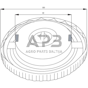 Case IH C42 FGP360801 Degalų dangtelis, atsparus biodyzelinui, ID.58mm x OD.82mm