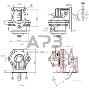 Case IH C55 4157603KR Kuro siurblys KHD