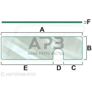Case IH 3220 VPM7177 Stiklas