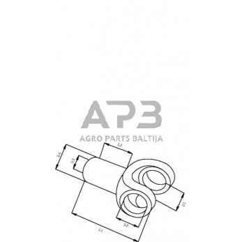 Case IH 495 / 495XL 7029310231 Šakė ZF 2