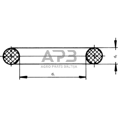 Case IH 1255 / 1255XL OR1872262P010 O žiedas 18.72x2.62mm 70 shore 10x Kramp 1