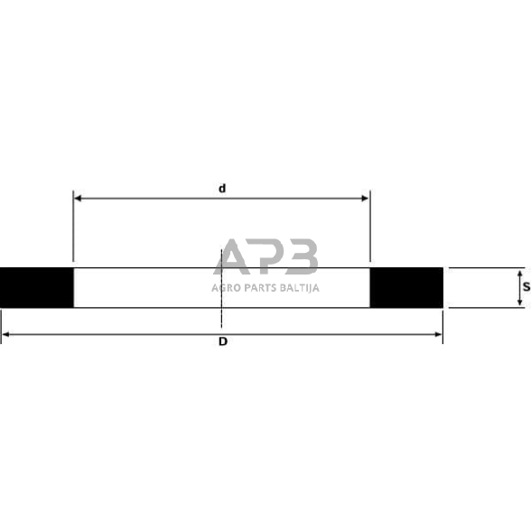 Case IH 3210 CU263220P025 Varinė poveržlė 26x32x2mm Kramp 1