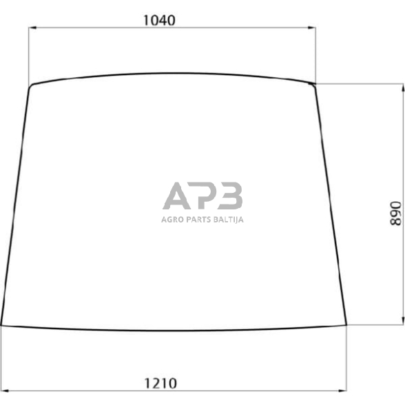 Case IH 3210 D7010 priekinis stiklas