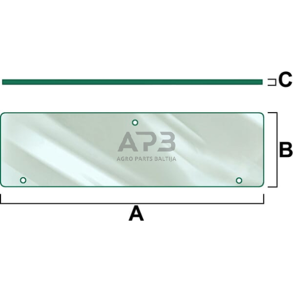 Case IH 3230 VPM7176 Stiklas