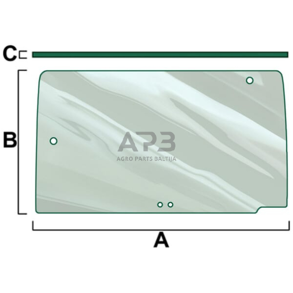 Case IH 3230 VPM7354 Stiklas