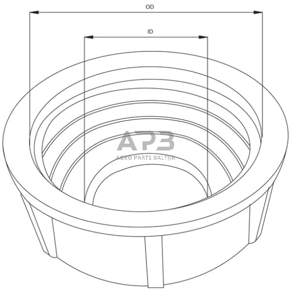 Case IH 4230 1500254C1 Kuro dangtelis Case - IH 3