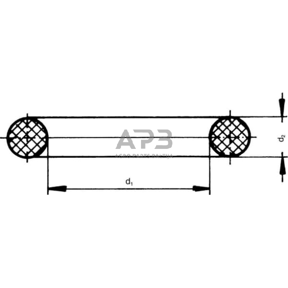 Case IH 4230 OR25360353P001 O žiedas 253,6x3,53 mm 70 Shore Kramp 1