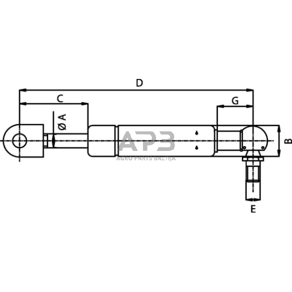 Case IH 4230 VPM1749 Dujinis statramstis 214-405 mm 1