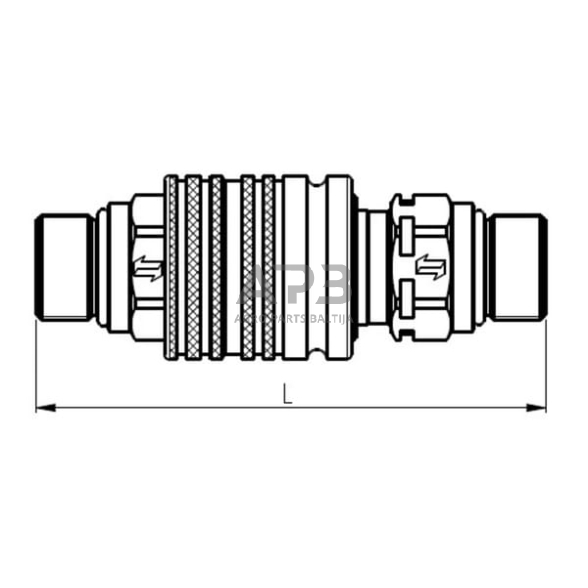 Case IH 433 CPV0852215F Moteriška mova, 1/2"-M22x1,5-15L 2