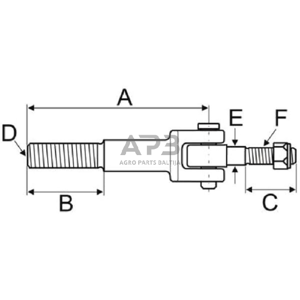 Case IH 5120 VPL3278 Galinio mazgo stabilizatorius 1