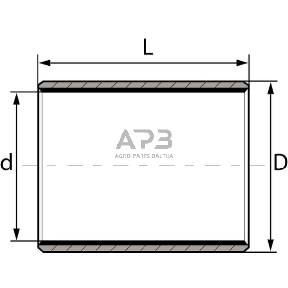 Case IH 633 ZB283230DIN Paprastojo guolio įvorė 1