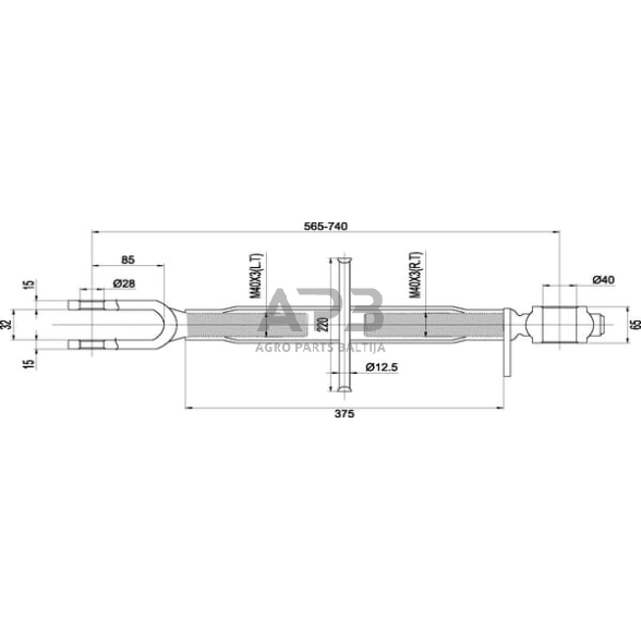 Case IH 644 3148914R91GP Korpuso lygio reguliavimas 2