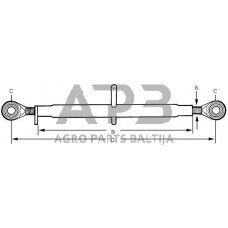 Centrinė traukė toplink 275,00 mm – 725,00 mm M33 Vapormatic VPL5025