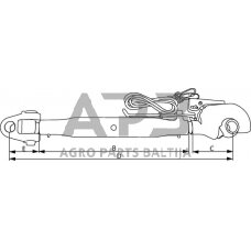 Centrinė traukė toplink 400,00 mm – 830,00 mm M36 TLC4003625433KR