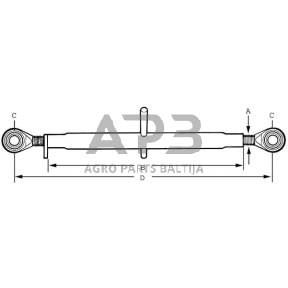 Centrinė traukė toplink 320,00 mm JD17720N