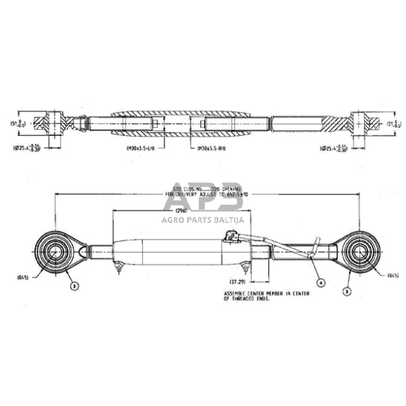 Centrinė traukė 289,00 mm – 720,00 mm M30 RE243923N 1