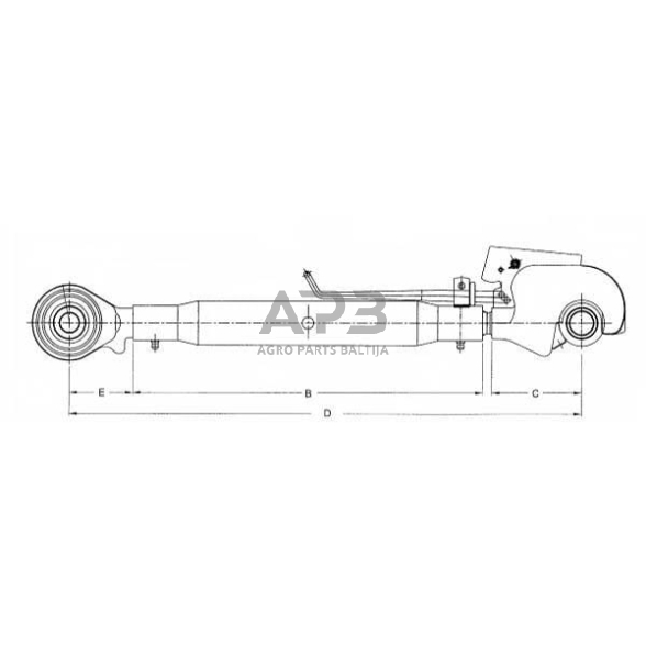 Centrinė traukė toplink 275,00 mm – 725,00 mm M33 Vapormatic VPL5026 1