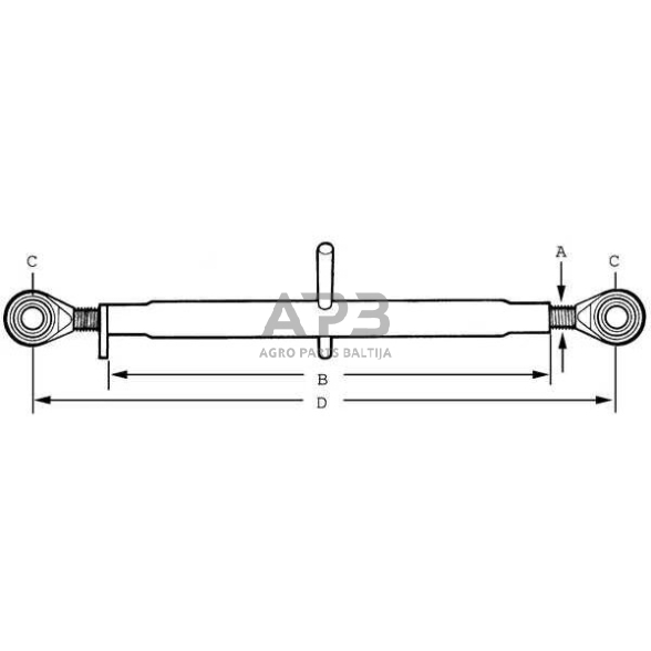 Centrinė traukė toplink 290,00 mm – 625,00 mm M30 TL2903022KR 1