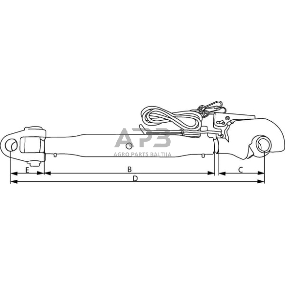 Centrinė traukė toplink 390,00 mm – 785,00 mm M30 TLC3903025422KR 1