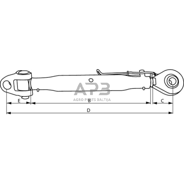 Centrinė traukė toplink 480,00 mm – 900,00 mm M36 Vapormatic VLE1716 1