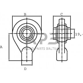 Cilindro antgalis G19.4 L=50, KR19450