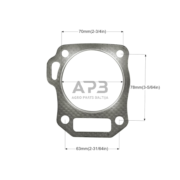 Cilindro galvos tarpinė Honda GX160, 5.5AG 1