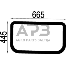 Dalis John Deere technikai AL220911 Stogo liuko stiklas