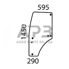 Dalis John Deere technikai SU27314 durų stiklas sukomplektuotas